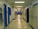 hallway with lockers